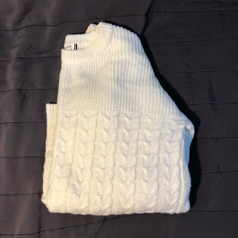 Off White wool knitted sweater